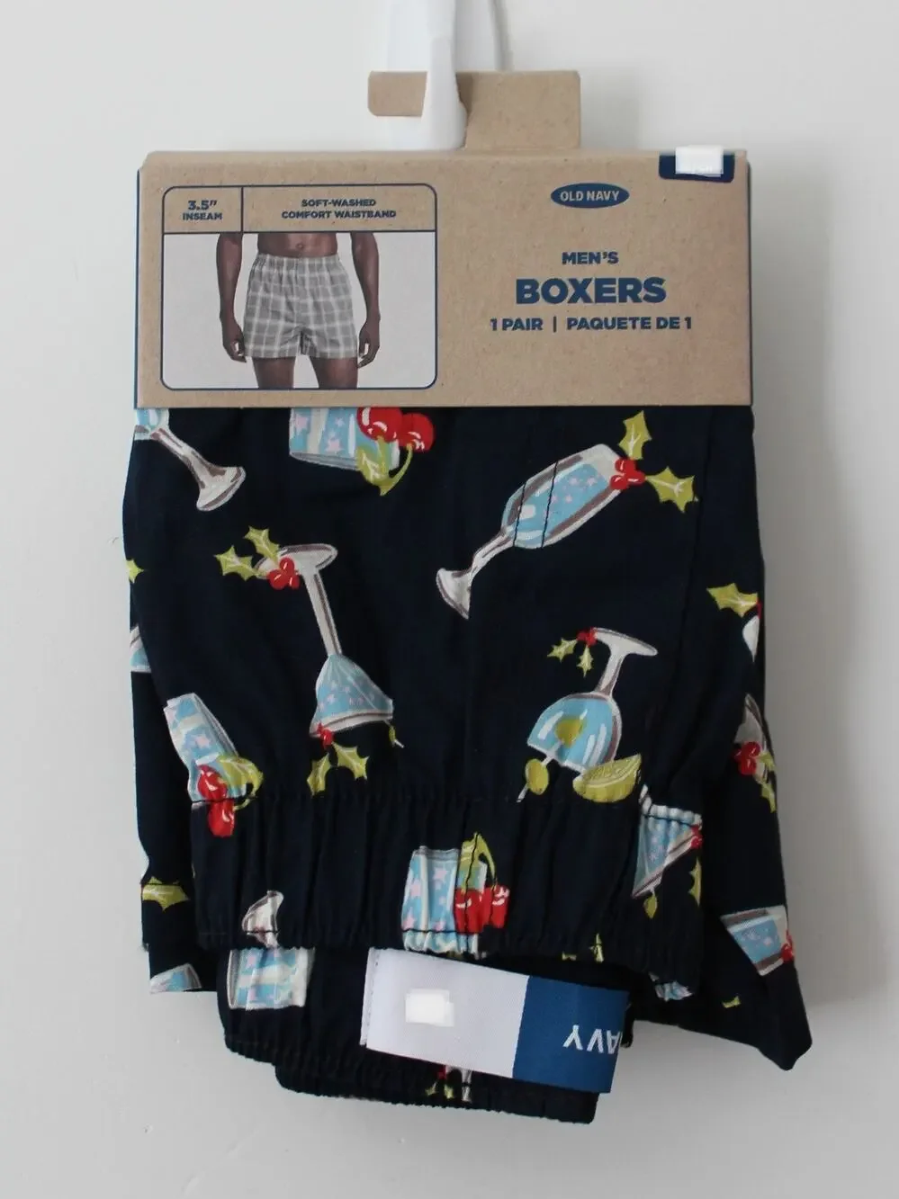 Old Navy Mens Printed Boxer Shorts Holiday Glitz Size XL NWT